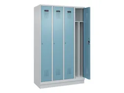 locker voor scheiding van kleding,HxBxD 1950x1200x500mm,4vak
