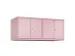 Rehausse d’armoire 4 compartiments L300mm RAL3015/RAL3015