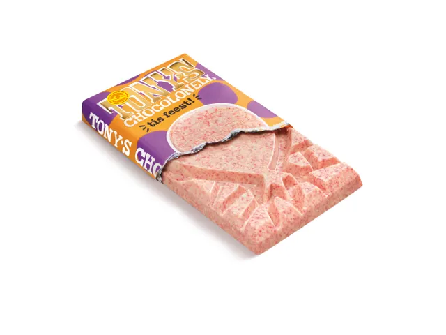 Chocolade Tony's Chocolonely Reep gifting bar tis feest