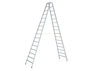 veiligheidsladder,beide zijden,2x5treden m. R13-laag,balk L 1,42m - 2