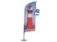 Drapeau Impression Wind 86x233cm Double face pour support Alu 310cm