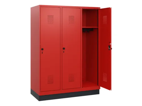 schoollocker,HxBxD 1630x1200x500mm,3vak,vak B 400mm,draaigrendel