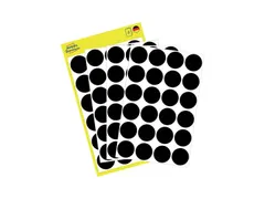 Etiket Avery Zweckform 3003 Rond Ø18mm Zwart 96 Stuks