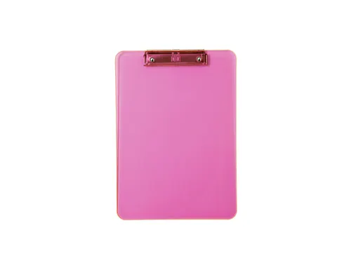 Klembord MAUL A4 staand transparant PS neon roze