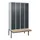 locker met bank,HxBxD 2120x1200x815mm,4vak,vak B 300mm,cil.-slot