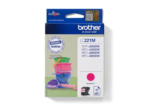Inktcartridge Brother LC-221 rood