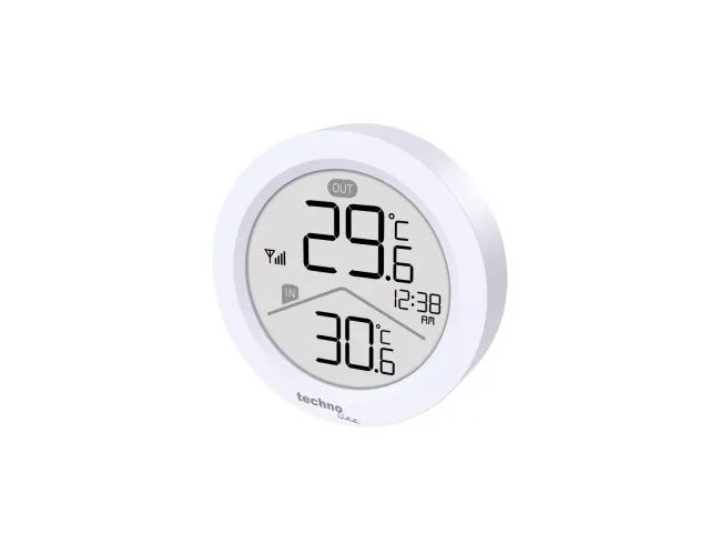 Thermometer Technoline WS 9168 85x85x21 mm wit met 1 buitensensor