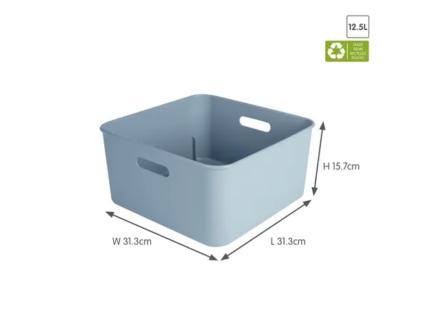 Opbergbox Sunware Home cube 12,5L blauw