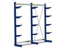 Draagarmstelling 1980x2557x600mm 5etages 525kg/etage Ral5010