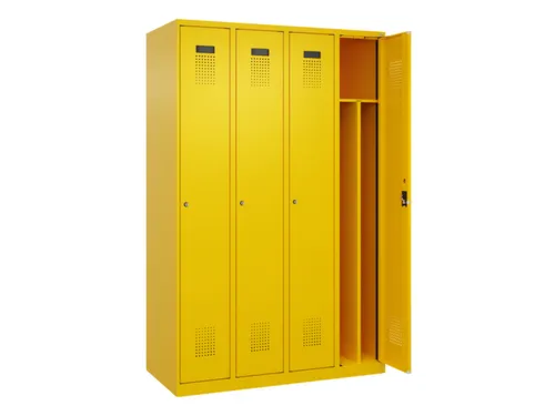locker voor scheiding van kleding,HxBxD 1850x1200x500mm,4vak
