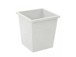 Vierkant Tapse Papierbak 27 Liter Grijs