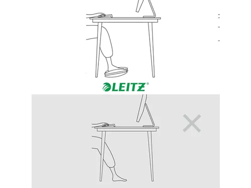 Voetensteun Leitz Ergo verstelbaar lichtgrijs
