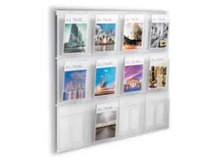 wandfolderhouder,HxBxD 978x1136x54mm,v. 12xDIN A4