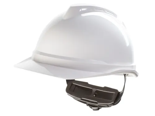 MSA V-Gard 500 ongeventileerde veiligheidshelm met Fas-Trac III binnen