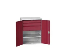 universele kast,HxBxD 1000x800x550mm,1xStalen bodem,3lade(n)