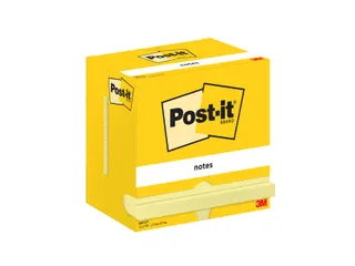 Memoblok Post-it 655 76x127mm geel 12 stuks - 1