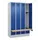 locker met bank,HxBxD 1950x1200x815mm,4vak,vak B 300mm,cilinderslot