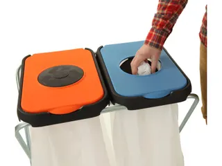 Afvalzakhouder EKOthinks Blauw Oranje 260 Liter - 2