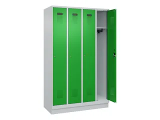 locker,HxBxD 1950x1200x500mm,4vak,vak B 300mm,cil.-slot,sokkel - 2