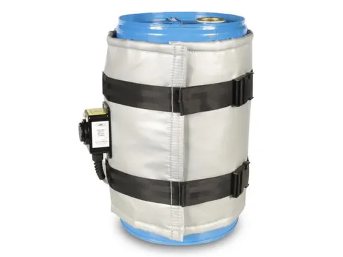 Verwarmingsmantel,V. 30L Vat,Buiten Glasvezel/Silicone,Zilverkleurig