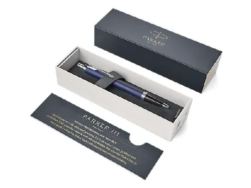 Balpen Parker IM Blue Lacquer CT Medium Blauwe inkt