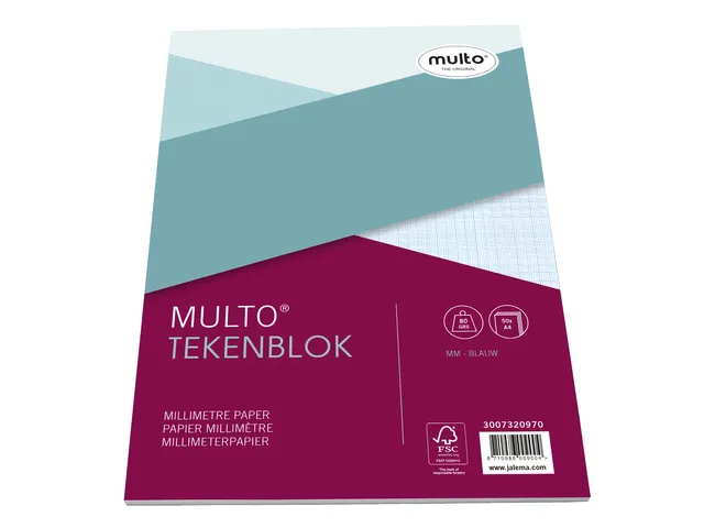 Bloc-millimétré Multo A4 80 grammes 50 feuilles