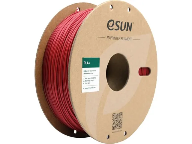 eSUN PLA+ 3D printer Filament 1,75mm Brandweerwagen Rood 1kg