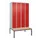 locker met bank,HxBxD 2120x1200x815mm,4vak,vak B 300mm,cil.-slot