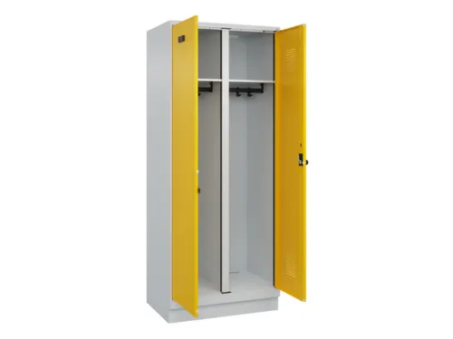 locker voor scheiding van kleding,HxBxD 1950x800x500mm,2vak