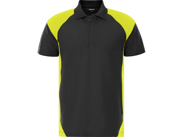Polo Fristads 7047 GPM Noir/Jaune Taille XL