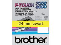 Labeltape Brother P-touch TX-651 24mm zwart op geel