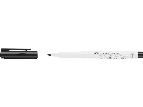 Wasmarkeerstift Faber-Castell zwart ronde punt