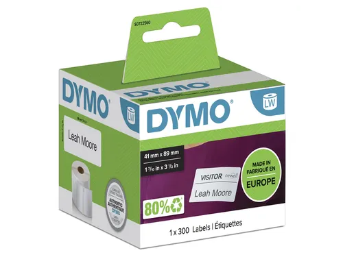 Etiket Dymo 11356 Labelprint Naambadge Label 41x89mm S0722560