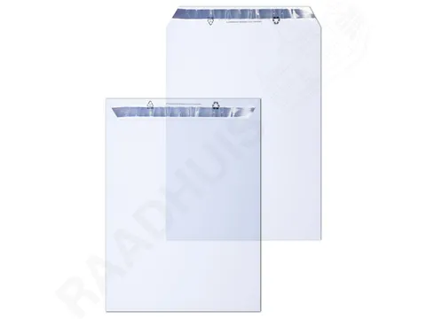 Envelop Raadhuis 235x305 Plakstrip Transparant 45 Micron 1000 Stuks