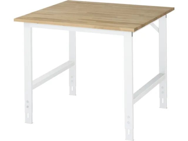 werkbank,HxBxD 760-1080x1050x1000mm,beukblad,geolied,draagverm. 500kg