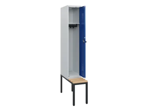 locker met bank,HxBxD 1950x300x815mm,1vak,vak B 300mm,draaigrendel