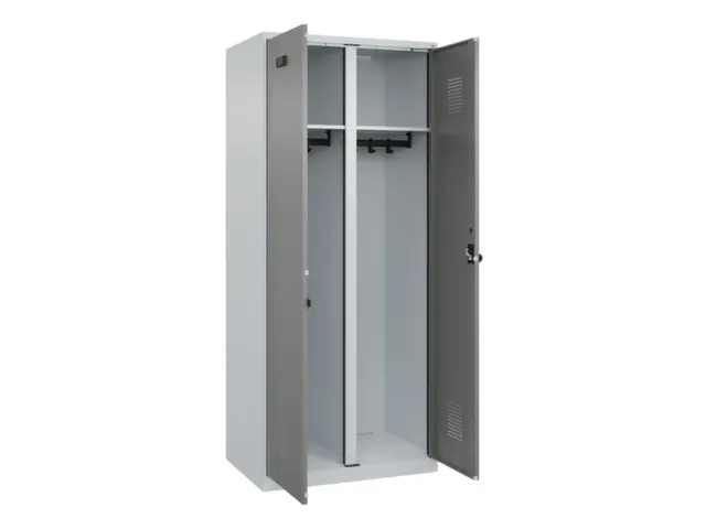 locker voor scheiding van kleding,HxBxD 1850x800x500mm,2vak