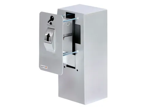 Key Security Box Ksb 007 Inbouwmuur Dubbelbaard Sleutelslot Grijs