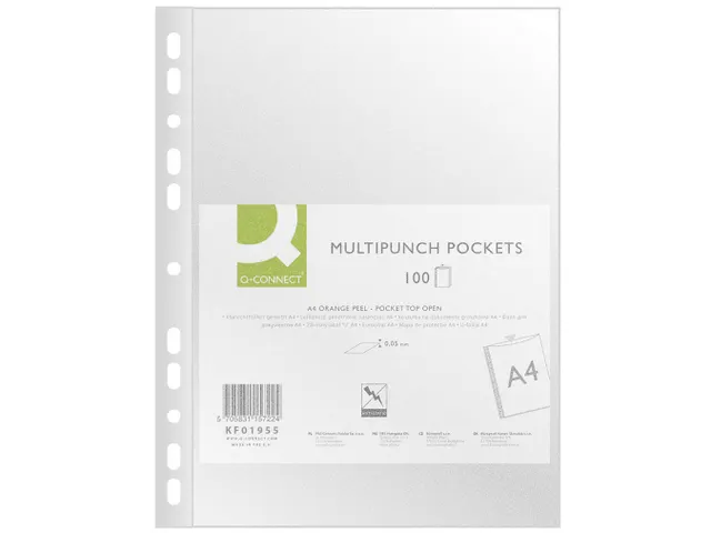 Showtas A4 11-Gaats 0.05mm PP generfd 100 stuks