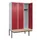 locker met bank,HxBxD 2120x1200x815mm,3vak,vak B 400mm,cilinderslot
