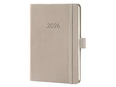 Weekagenda Conceptum A6 2026 (NL/FR/EN/DU) taupe Hardcover