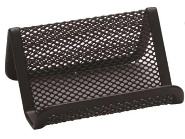 Visitekaartenhouder Metaal Zwart