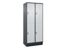 dubbeldekse locker,HxBxD 1950x800x500mm,2x2vak.,vak B 400mm