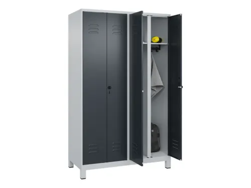 locker voor scheiding van kleding,HxBxD 1950x1200x500mm,4vak