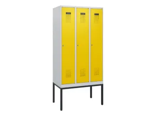 schoollocker,HxBxD 1950x900x500mm,3vak,vak B 300mm,cil.-slot - 2