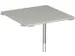 koppelelement voor bureau,90 °,HxBxD 680-820x800x800mm,blad lichtgrij