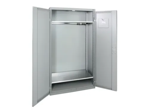 Garderobekast Hxbxd 1800x1000x500mm 1vak Staal Romp Ral7035