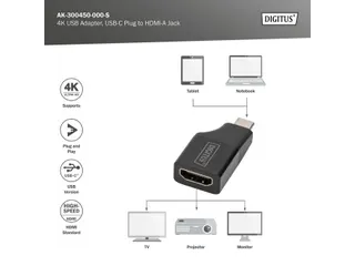 4K USB-adapter USB-C/mannelijk naar HDMI A/vrouwelijk - 2