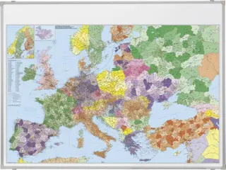 kaart van Europa HxB 98x138cm schaal 1:3.600.000 magnetisch - 2