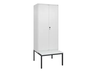 locker voor scheiding van kleding,HxBxD 2120x800x815mm,2vak - 1
